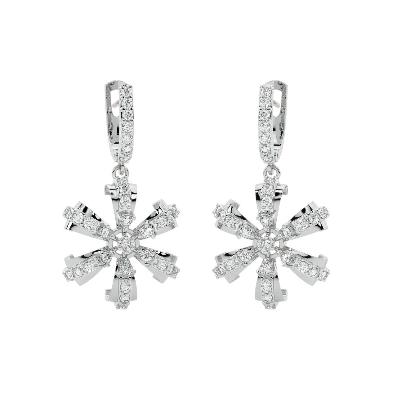 Mauty Round Diamond Earrings